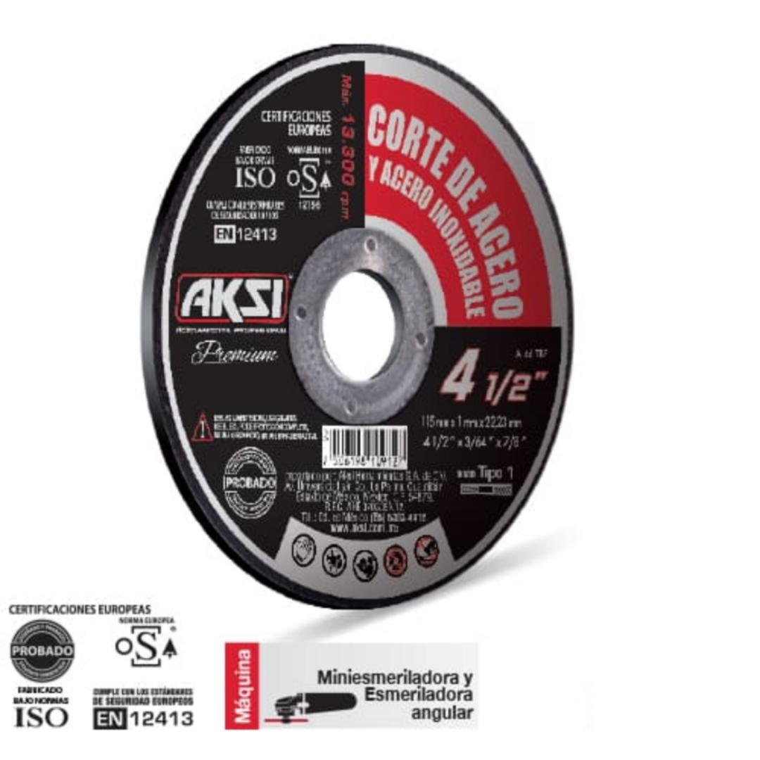 AK114605 107 Disco para corte de metal uso industrial Ferretería Las Californias