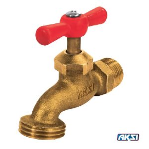 Llave de jardín de latón