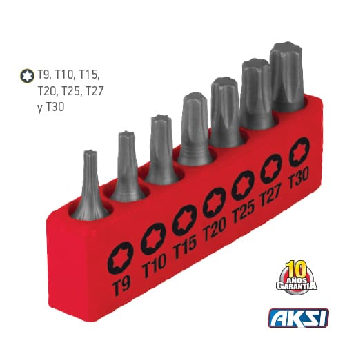 Juego de 7 puntas Torx