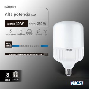 Foco LED Alta Potencia 40W