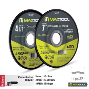 Discos para desbaste de metal alto rendimiento